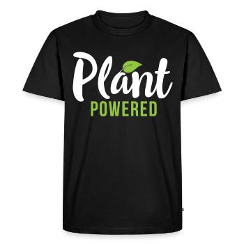 Plantes à base végétalienne délicieux manger légumes Cool - T-shirt Premium bio Homme - noir - Devant - Nico (187cm)