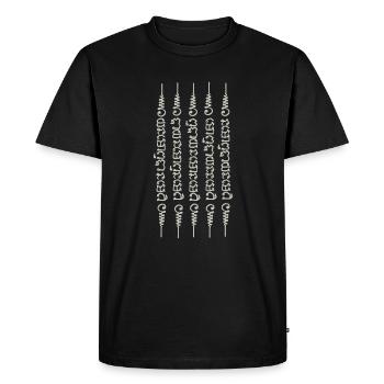 Sak Yant Thai Tattoo Five Lines Muay Thai - Men's Premium Organic T-Shirt - black - Front - Nico (187cm)