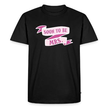 Bride soon I'll be wife Bridal Band Cool - Men's Premium Organic T-Shirt - black - Front - Nico (187cm)