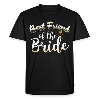 Best Friend of the Bride Wedding Ring JGA Gift - Men's Premium Organic T-Shirt - black - Front - Nico (187cm)
