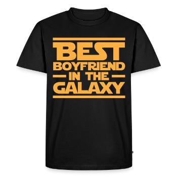 Meilleur ami de la galaxie - T-shirt Premium bio Homme - noir - Devant - Nico (187cm)