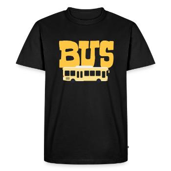 Bus - Men's Premium Organic T-Shirt - black - Front - Nico (187cm)
