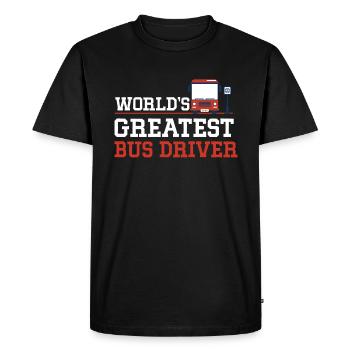 World's Best Bus Driver Gift Driver - Men's Premium Organic T-Shirt - black - Front - Nico (187cm)