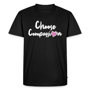 Compassion Éthique Motivation Cadeau cool - T-shirt Premium bio Homme - noir - Devant - Nico (187cm)