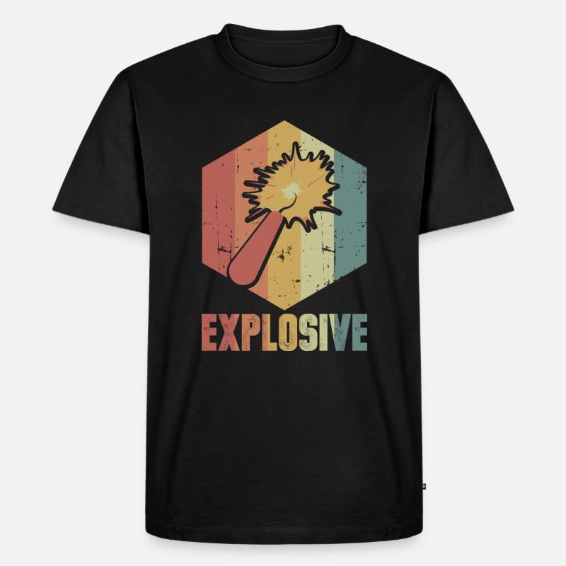 Dynamite Explosion Retro Cool Gift - Men's Premium Organic T-Shirt - black