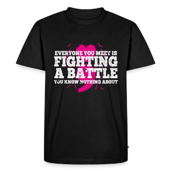 Santé mentale Dépression Motivation Anxiété Rêve - T-shirt Premium bio Homme - noir - Devant - Nico (187cm)