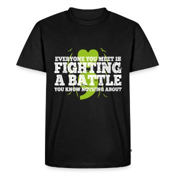 Santé mentale Dépression Motivation Anxiété Rêve - T-shirt Premium bio Homme - noir - Devant - Nico (187cm)