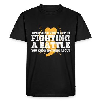 Santé mentale Dépression Motivation Anxiété Rêve - T-shirt Premium bio Homme - noir - Devant - Nico (187cm)
