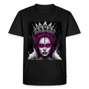 Evil Old Woman Horror Gothic Horror Witch Abstract - Men's Premium Organic T-Shirt - black - Front - Nico (187cm)