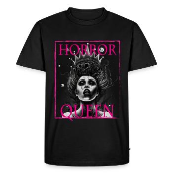 Evil Old Woman Horror Gothic Horror Witch Abstract - Men's Premium Organic T-Shirt - black - Front - Nico (187cm)