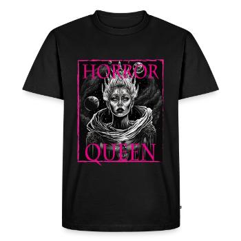 Evil Old Woman Horror Gothic Horror Witch Abstract - Men's Premium Organic T-Shirt - black - Front - Nico (187cm)