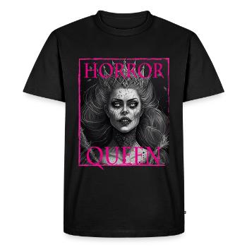 Evil Old Woman Horror Gothic Horror Witch Abstract - Men's Premium Organic T-Shirt - black - Front - Nico (187cm)