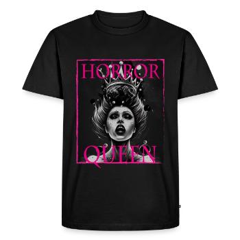 Evil Old Woman Horror Gothic Horror Witch Abstract - Men's Premium Organic T-Shirt - black - Front - Nico (187cm)