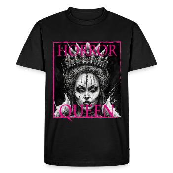 Evil Old Woman Horror Gothic Horror Witch Abstract - Men's Premium Organic T-Shirt - black - Front - Nico (187cm)