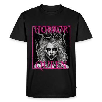 Evil Old Woman Horror Gothic Horror Witch Abstract - Men's Premium Organic T-Shirt - black - Front - Nico (187cm)
