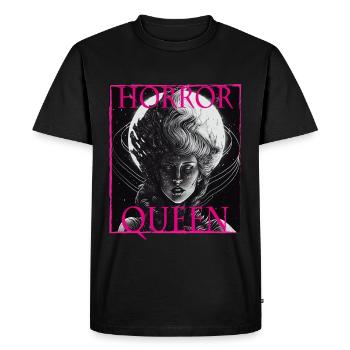 Evil Old Woman Horror Gothic Horror Witch Abstract - Men's Premium Organic T-Shirt - black - Front - Nico (187cm)