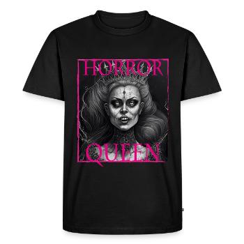 Evil Old Woman Horror Gothic Horror Witch Abstract - Men's Premium Organic T-Shirt - black - Front - Nico (187cm)