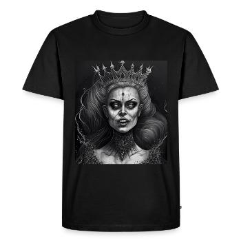 Evil Old Woman Horror Gothic Horror Witch Abstract - Men's Premium Organic T-Shirt - black - Front - Nico (187cm)