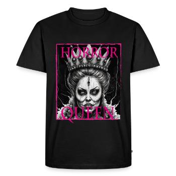 Evil Old Woman Horror Gothic Horror Witch Abstract - Men's Premium Organic T-Shirt - black - Front - Nico (187cm)