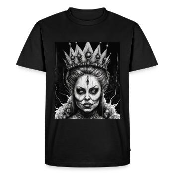 Evil Old Woman Horror Gothic Horror Witch Abstract - Men's Premium Organic T-Shirt - black - Front - Nico (187cm)