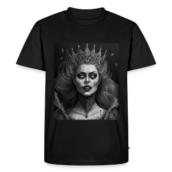 Evil Old Woman Horror Gothic Horror Witch Abstract - Men's Premium Organic T-Shirt - black - Front - Nico (187cm)