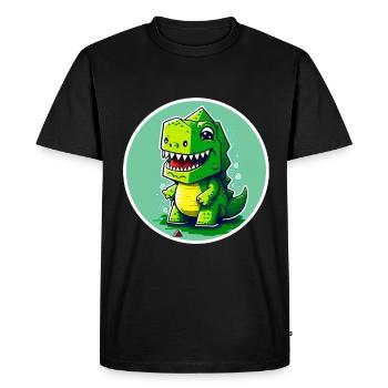 T-Rex Dino Dinosaur Dinosaur Gift Toy - Men's Premium Organic T-Shirt - black - Front - Nico (187cm)