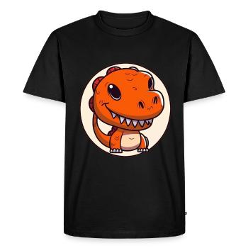 T-Rex Dino Dinosaur Dinosaur Gift Toy - Men's Premium Organic T-Shirt - black - Front - Nico (187cm)