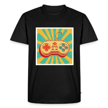 Every Now And Then I Leave My Room Gamer Gaming - Men's Premium Organic T-Shirt - black - Front - Nico (187cm)