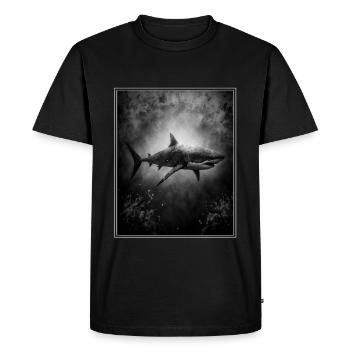 Shark Marine biology Environmental protection Species protection - Men's Premium Organic T-Shirt - black - Front - Nico (187cm)