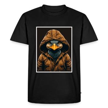 Vogel Ente Gans Morgenmuffel Sarkasmus Kollege - T-shirt Premium bio Homme - noir - Devant - Nico (187cm)