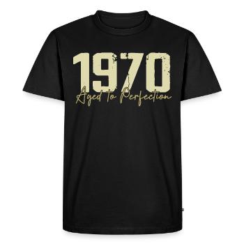 Original 1970 Rétro Cadeau d’anniversaire des années 1970 Années 1970 - T-shirt Premium bio Homme - noir - Devant - Nico (187cm)