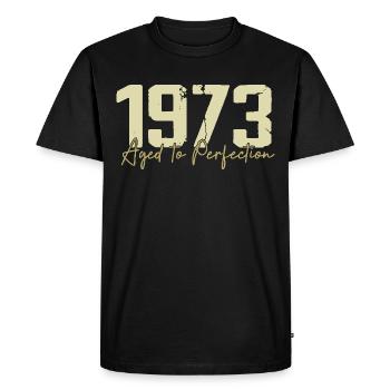 Original 1973 Rétro 1973 Cadeau d’anniversaire 1973 - T-shirt Premium bio Homme - noir - Devant - Nico (187cm)