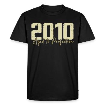 Original 2010 Rétro 2010 Cadeau d’anniversaire 2010 - T-shirt Premium bio Homme - noir - Devant - Nico (187cm)