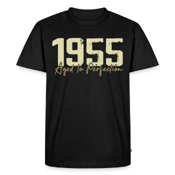 Original 1955 Rétro 1955 Cadeau d’anniversaire 1955 - T-shirt Premium bio Homme - noir - Devant - Nico (187cm)
