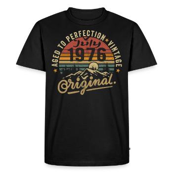 July 1976 July 1976 birthday july 1976 - Men's Premium Organic T-Shirt - black - Front - Nico (187cm)