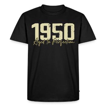 Original des années 1950 Rétro Cadeau d’anniversaire des années 1950 des années 1950 - T-shirt Premium bio Homme - noir - Devant - Nico (187cm)