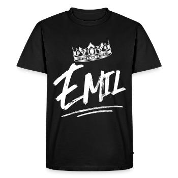 Emil - T-shirt Premium bio Homme - noir - Devant - Nico (187cm)
