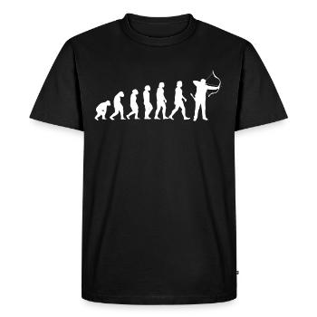 Archer archer archer flèche et arc - T-shirt Premium bio Homme - noir - Devant - Nico (187cm)