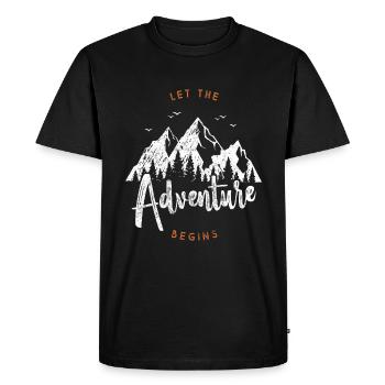 montagnes montagnes en plein air - T-shirt Premium bio Homme - noir - Devant - Nico (187cm)