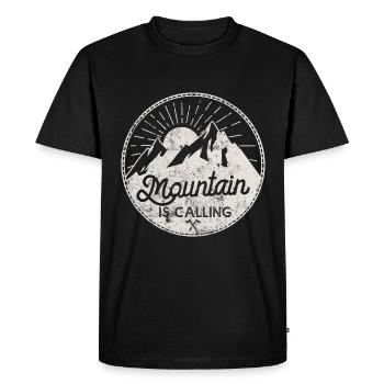 montagnes montagnes en plein air - T-shirt Premium bio Homme - noir - Devant - Nico (187cm)