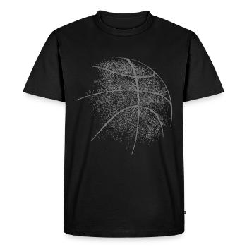 Ballon de basket - T-shirt Premium bio Homme - noir - Devant - Nico (187cm)