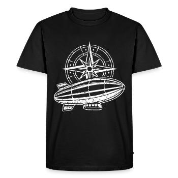 Compass trip - Men's Premium Organic T-Shirt - black - Front - Nico (187cm)