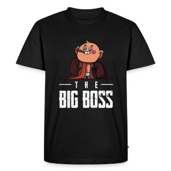 Bébé patron patron drôle - T-shirt Premium bio Homme - noir - Devant - Nico (187cm)