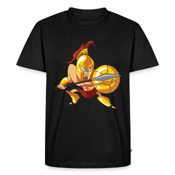 Combattant Sparta Spartan - T-shirt Premium bio Homme - noir - Devant - Nico (187cm)