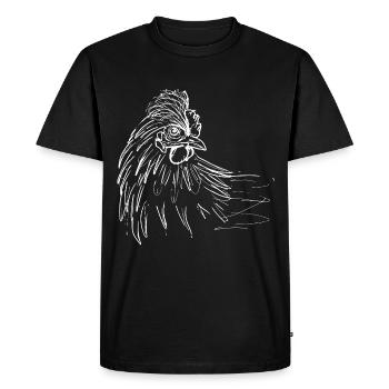 cock animal - Men's Premium Organic T-Shirt - black - Front - Nico (187cm)