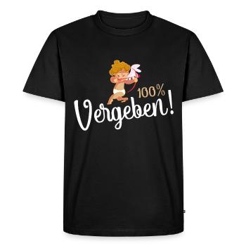 Vergeben Engel Valentinstag - Männer Premium Bio T-Shirt - Schwarz - Vorne - Nico (187cm)