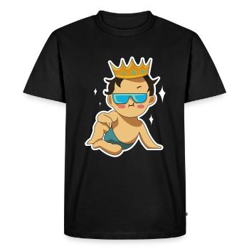 baby cool royal crown sunglasses - Men's Premium Organic T-Shirt - black - Front - Nico (187cm)