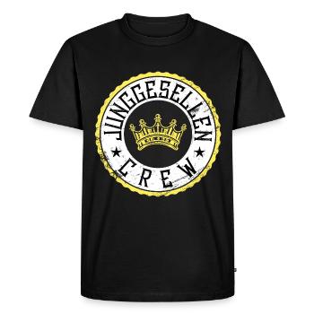 équipe de célibataire - T-shirt Premium bio Homme - noir - Devant - Nico (187cm)