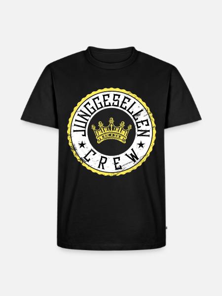 bachelor crew - Men's Premium Organic T-Shirt - black