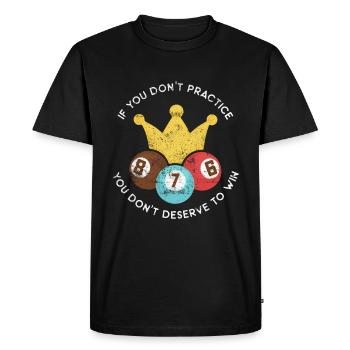 Billard dit billard - T-shirt Premium bio Homme - noir - Devant - Nico (187cm)